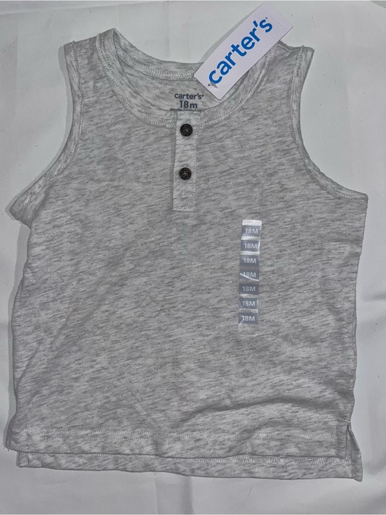 Carter's Other - NWT Carter's Henley Tank Top 18M Gray